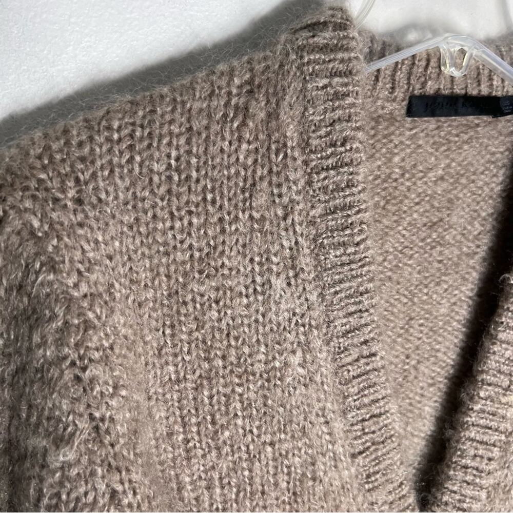 Jenni Kayne Mohair Boyfriend Cardigan Button Sweater in Brown Driftwood Sz XS - Picture 5 of 8